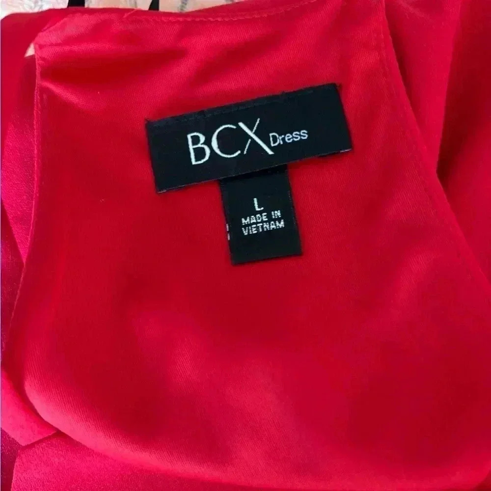 Red Rhinestone BCX Bodycon Dress - Picture 13 of 16
